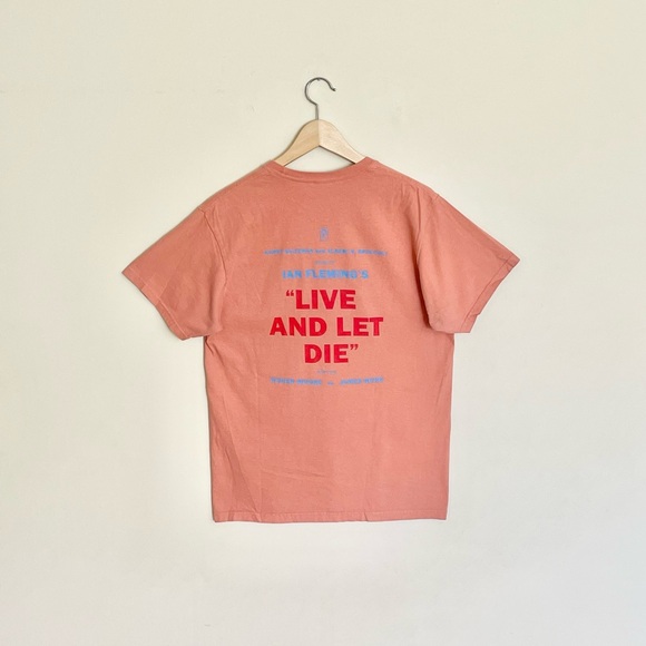 Period Correct X James Bond 007 Live And Let Die Graphic Orange T Shirt Adult M - Picture 5 of 9
